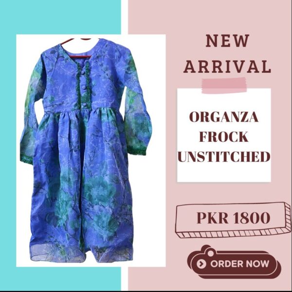 Organza Frock Unstitched