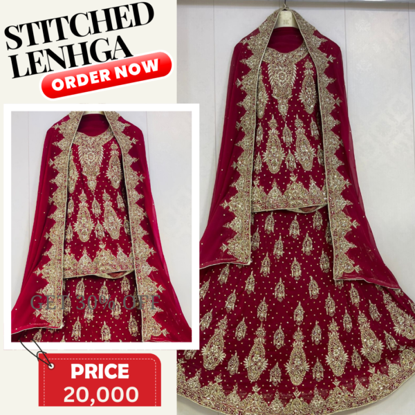 Bridal Lehnga Stitched