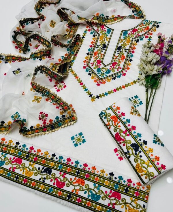 Balochi Embroidery 3 Pcs - Image 2