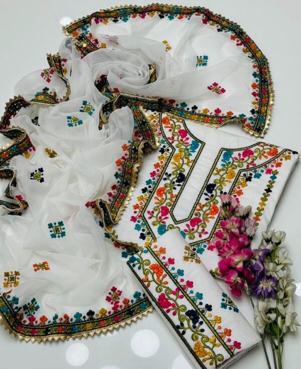 Balochi Embroidery 3 Pcs - Image 3