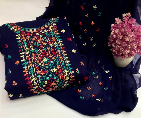 Chiffon Banarsi Embroidery  2 Pcs - Image 17