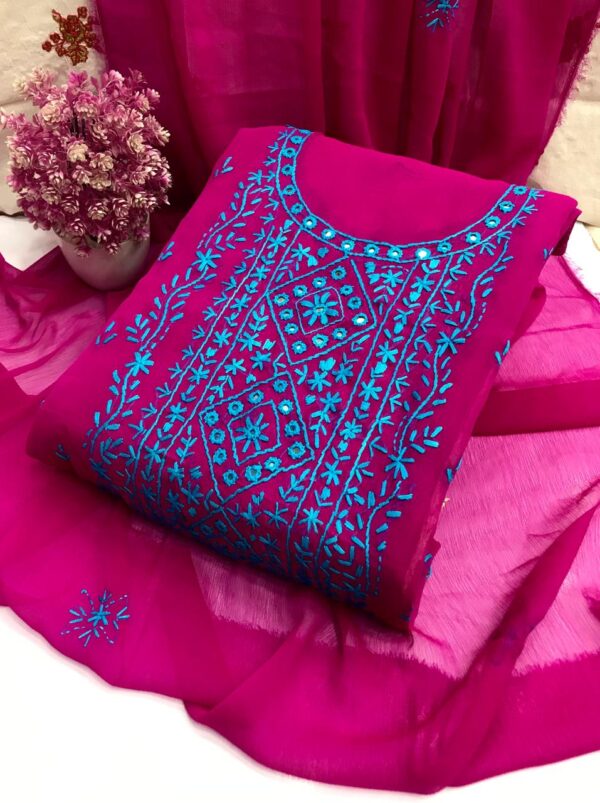 Chiffon Banarsi Embroidery  2 Pcs - Image 15