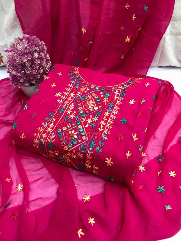 Chiffon Banarsi Embroidery  2 Pcs - Image 11