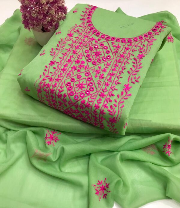 Chiffon Banarsi Embroidery  2 Pcs - Image 7