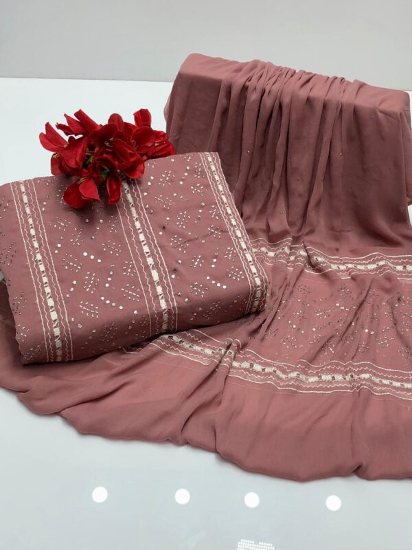 Chiffon Tarkashi + Muqaish 2Pcs