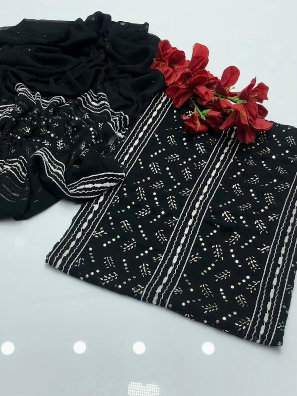 Chiffon Tarkashi + Muqaish 2Pcs - Image 7