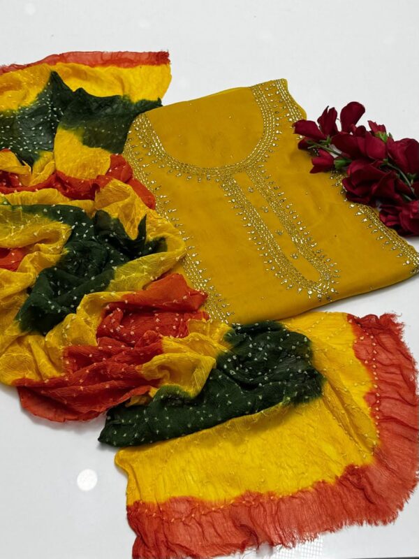 Bamber Chiffon Muqaish 2 Pcs - Image 6