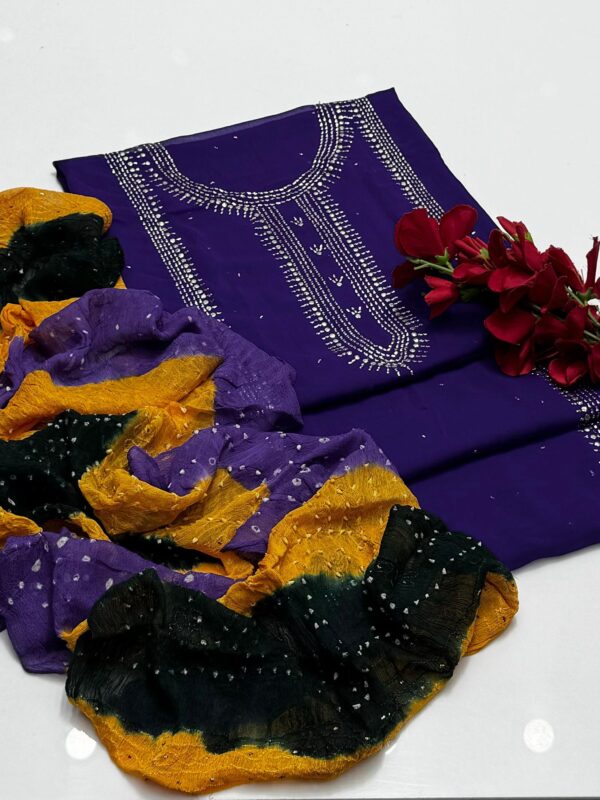 Bamber Chiffon Muqaish 2 Pcs - Image 3