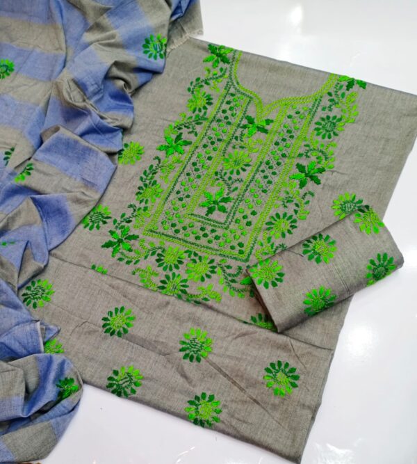 Khaddar Embroidery 3 Pcs - Image 12