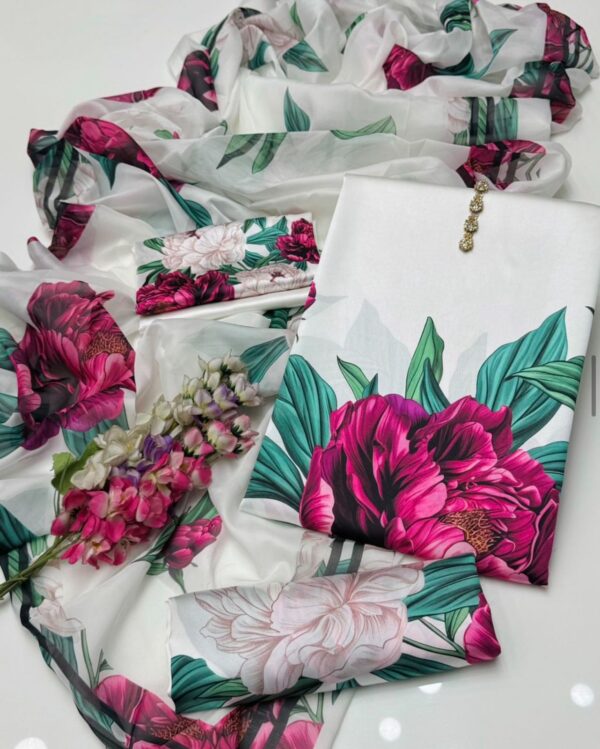 Shamoz Silk Digital Print 3 Pcs - Image 2