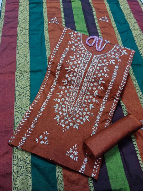 Cotton Khaadi 3 Pcs - Image 3