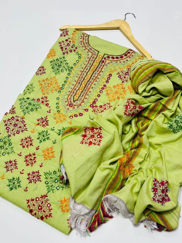 Karandi Khadi Embroidery 3 Pcs