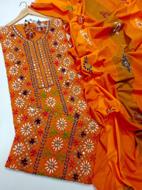 Cotton Khaadi LCD Gota 3 Pcs - Image 4