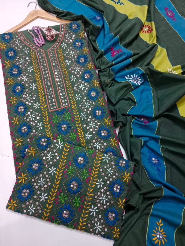 Cotton Khaadi LCD Gota 3 Pcs - Image 2