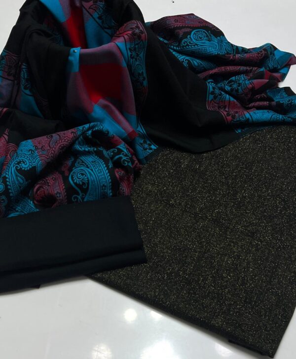 Pure Pashmina Jacquard 3 Pcs - Image 3