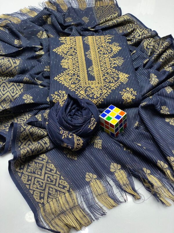 Susi Banarsi Jacquard 3 Pcs - Image 2