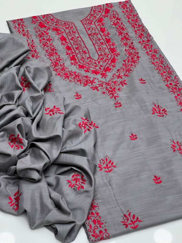 Raw Silk Embroidery 2 Pcs - Image 14