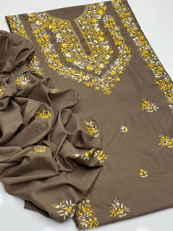 Raw Silk Embroidery 2 Pcs - Image 15