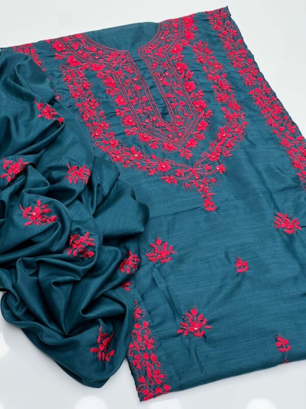 Raw Silk Embroidery 2 Pcs - Image 12