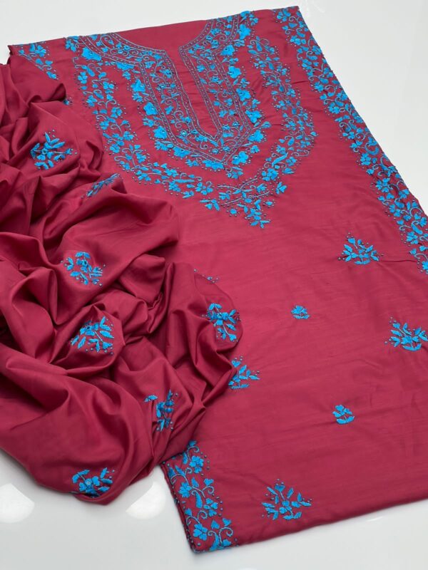 Raw Silk Embroidery 2 Pcs - Image 10