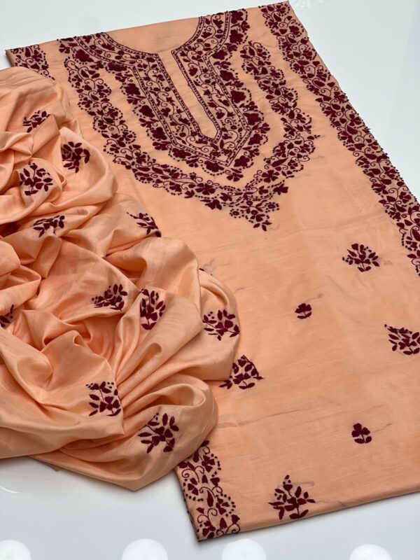 Raw Silk Embroidery 2 Pcs - Image 6