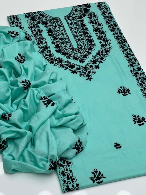 Raw Silk Embroidery 2 Pcs - Image 2