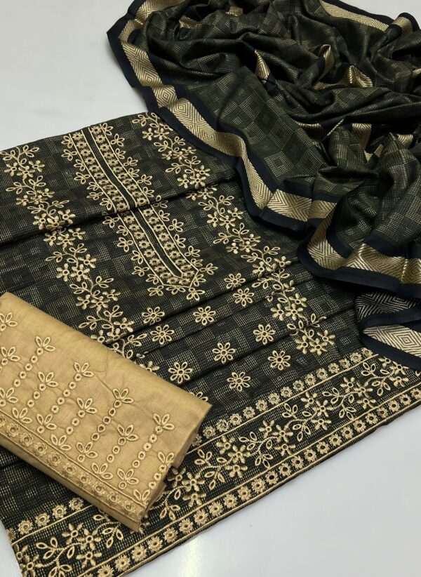 Karandi Cross Stitched Jacquard 3 Pcs