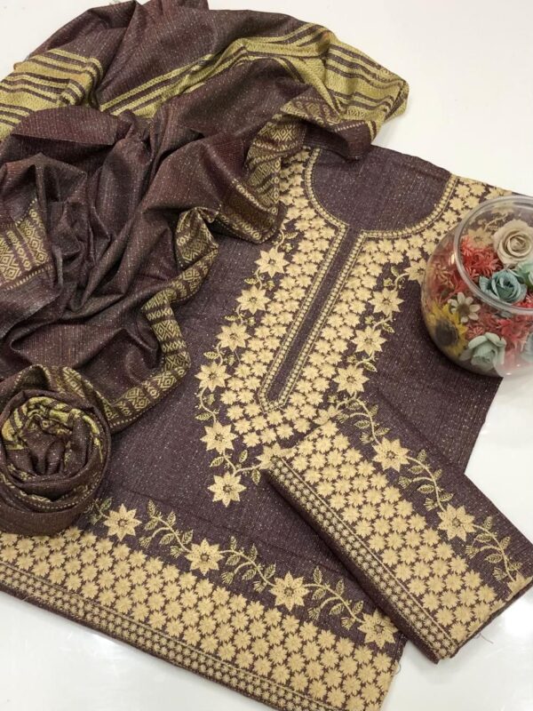 Jacquard Embroidery 3 Pcs - Image 4