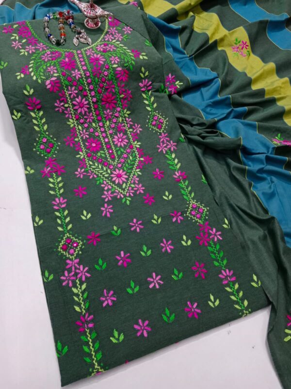 Cotton Khaadi Stuff 3 Pcs - Image 6