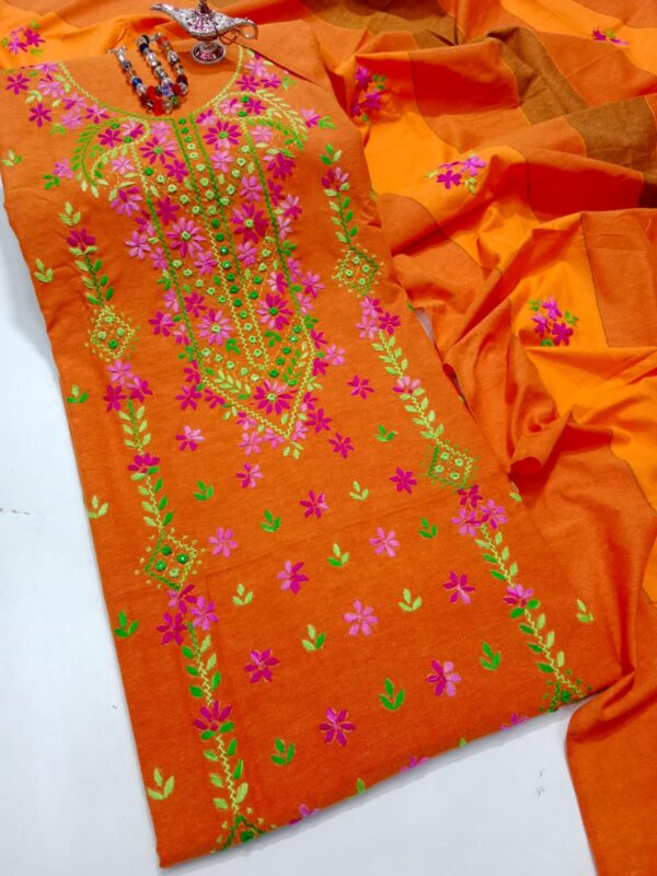 Cotton Khaadi Stuff 3 Pcs - Image 9