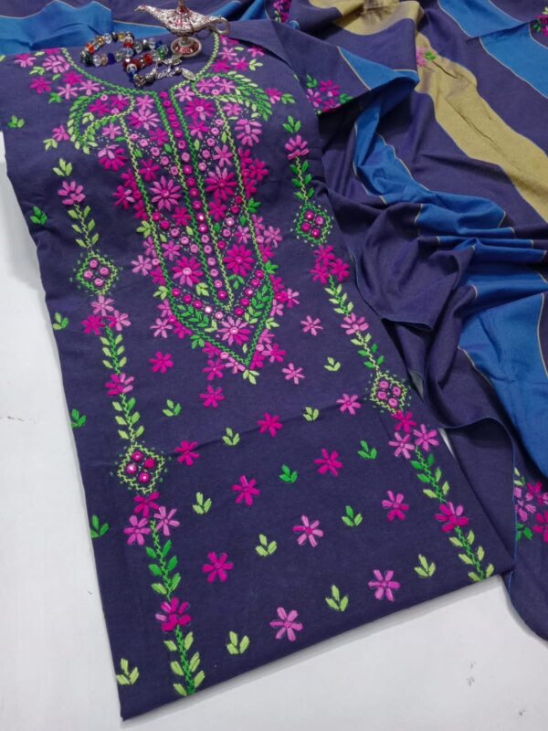 Cotton Khaadi Stuff 3 Pcs - Image 10